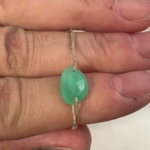Chrysoprase bracelet